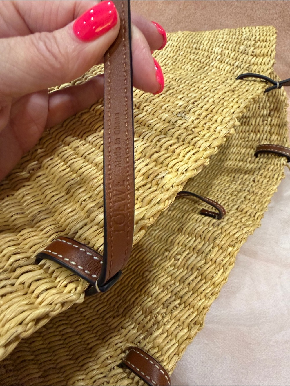 Loewe Shell Paula’s Ibiza Collection Woven Basket Bag Tote - Picture 4 of 12